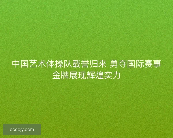 中国艺术体操队载誉归来 勇夺国际赛事金牌展现辉煌实力
